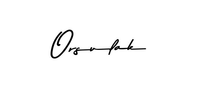 Design your own signature with our free online signature maker. With this signature software, you can create a handwritten (Asem Kandis PERSONAL USE) signature for name Orsulak. Orsulak signature style 9 images and pictures png