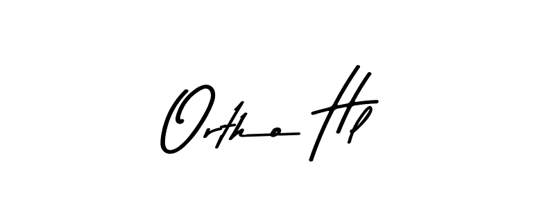 The best way (Asem Kandis PERSONAL USE) to make a short signature is to pick only two or three words in your name. The name Ortho Hl include a total of six letters. For converting this name. Ortho Hl signature style 9 images and pictures png