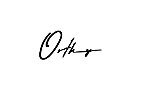 Make a beautiful signature design for name Orthy. With this signature (Asem Kandis PERSONAL USE) style, you can create a handwritten signature for free. Orthy signature style 9 images and pictures png