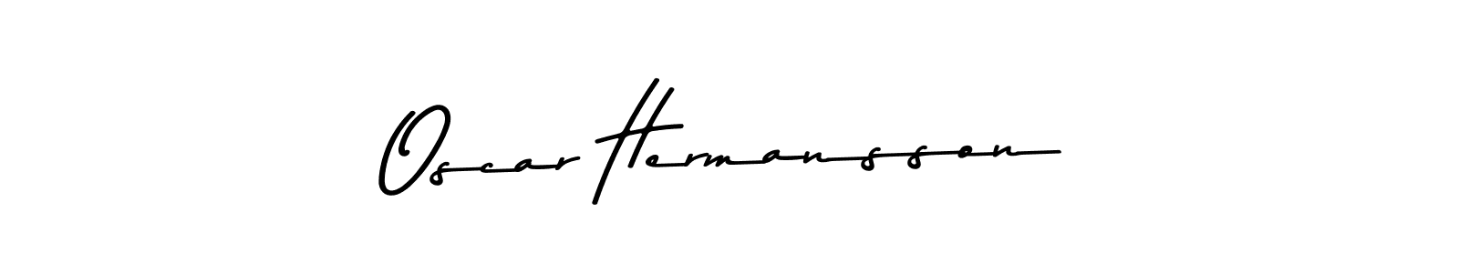 How to make Oscar Hermansson name signature. Use Asem Kandis PERSONAL USE style for creating short signs online. This is the latest handwritten sign. Oscar Hermansson signature style 9 images and pictures png