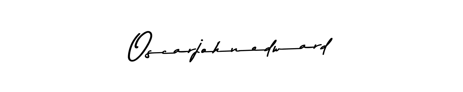 Use a signature maker to create a handwritten signature online. With this signature software, you can design (Asem Kandis PERSONAL USE) your own signature for name Oscarjohnedward. Oscarjohnedward signature style 9 images and pictures png