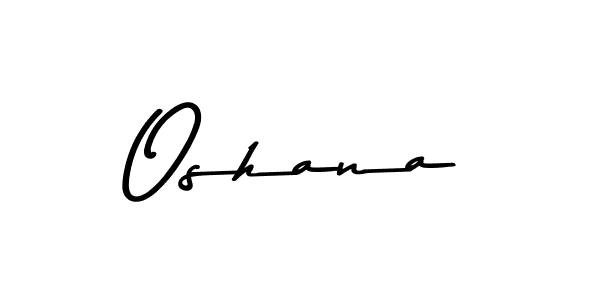 Use a signature maker to create a handwritten signature online. With this signature software, you can design (Asem Kandis PERSONAL USE) your own signature for name Oshana. Oshana signature style 9 images and pictures png