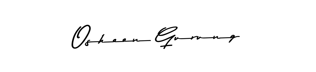 The best way (Asem Kandis PERSONAL USE) to make a short signature is to pick only two or three words in your name. The name Osheen Gurung include a total of six letters. For converting this name. Osheen Gurung signature style 9 images and pictures png