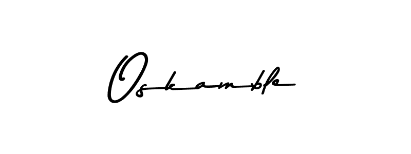 It looks lik you need a new signature style for name Oskamble. Design unique handwritten (Asem Kandis PERSONAL USE) signature with our free signature maker in just a few clicks. Oskamble signature style 9 images and pictures png
