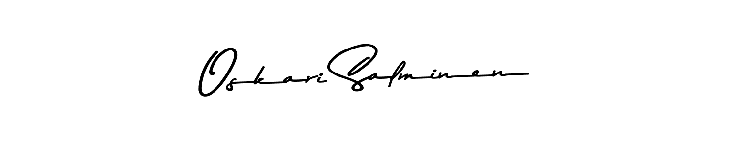 Make a beautiful signature design for name Oskari Salminen. Use this online signature maker to create a handwritten signature for free. Oskari Salminen signature style 9 images and pictures png