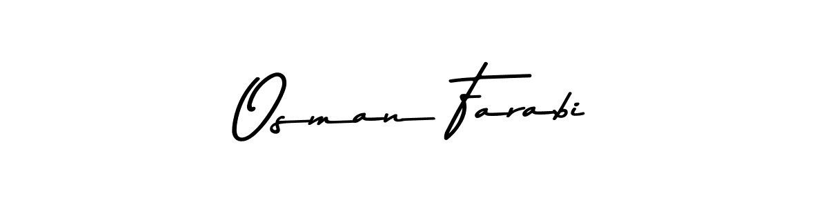 Create a beautiful signature design for name Osman Farabi. With this signature (Asem Kandis PERSONAL USE) fonts, you can make a handwritten signature for free. Osman Farabi signature style 9 images and pictures png