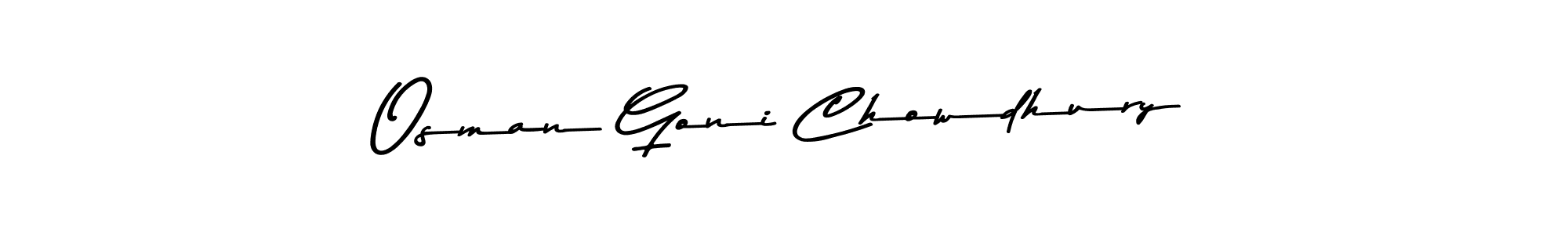 Design your own signature with our free online signature maker. With this signature software, you can create a handwritten (Asem Kandis PERSONAL USE) signature for name Osman Goni Chowdhury. Osman Goni Chowdhury signature style 9 images and pictures png