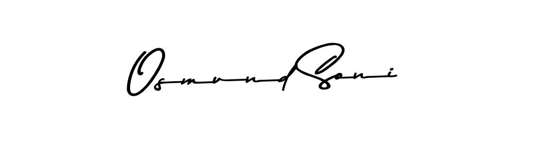 Make a beautiful signature design for name Osmund Soni. With this signature (Asem Kandis PERSONAL USE) style, you can create a handwritten signature for free. Osmund Soni signature style 9 images and pictures png