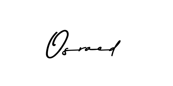 Create a beautiful signature design for name Osraed. With this signature (Asem Kandis PERSONAL USE) fonts, you can make a handwritten signature for free. Osraed signature style 9 images and pictures png