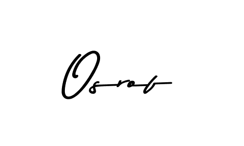 Make a beautiful signature design for name Osrof. With this signature (Asem Kandis PERSONAL USE) style, you can create a handwritten signature for free. Osrof signature style 9 images and pictures png