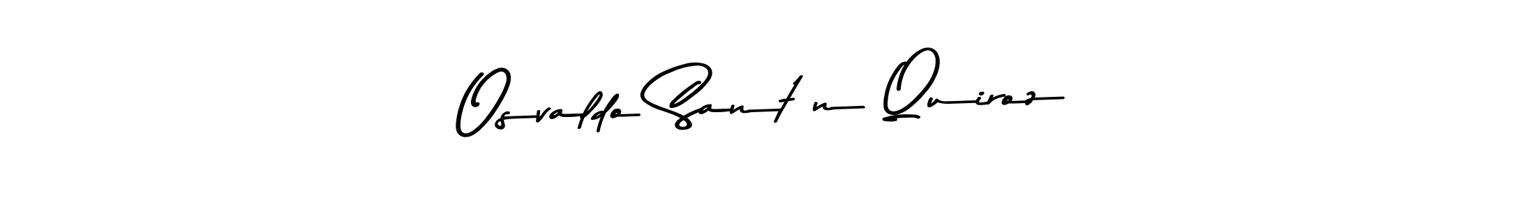 Asem Kandis PERSONAL USE is a professional signature style that is perfect for those who want to add a touch of class to their signature. It is also a great choice for those who want to make their signature more unique. Get Osvaldo Santín Quiroz name to fancy signature for free. Osvaldo Santín Quiroz signature style 9 images and pictures png