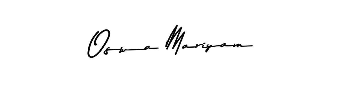 Make a beautiful signature design for name Oswa Mariyam. With this signature (Asem Kandis PERSONAL USE) style, you can create a handwritten signature for free. Oswa Mariyam signature style 9 images and pictures png