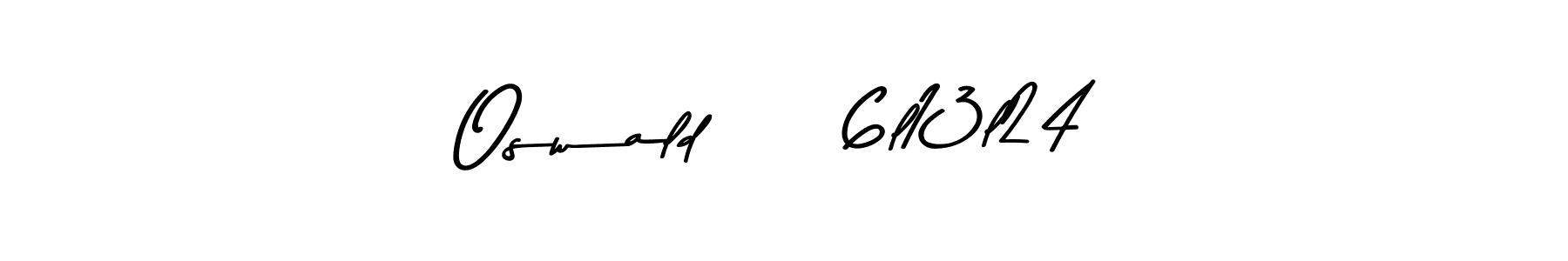 How to make Oswald     6l13l24 name signature. Use Asem Kandis PERSONAL USE style for creating short signs online. This is the latest handwritten sign. Oswald     6l13l24 signature style 9 images and pictures png