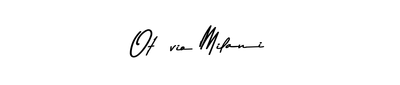 Asem Kandis PERSONAL USE is a professional signature style that is perfect for those who want to add a touch of class to their signature. It is also a great choice for those who want to make their signature more unique. Get Otávio Milani name to fancy signature for free. Otávio Milani signature style 9 images and pictures png