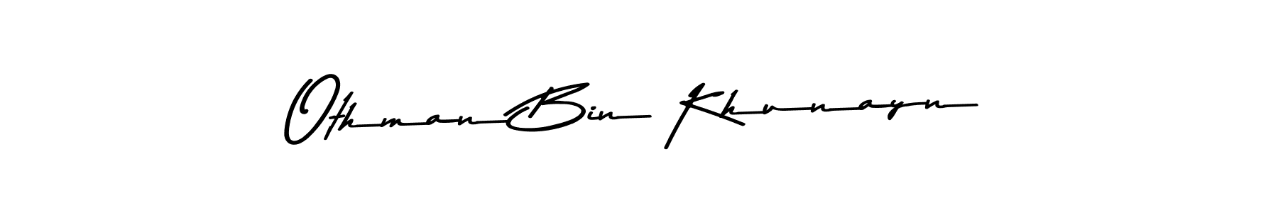 Use a signature maker to create a handwritten signature online. With this signature software, you can design (Asem Kandis PERSONAL USE) your own signature for name Othman Bin Khunayn. Othman Bin Khunayn signature style 9 images and pictures png