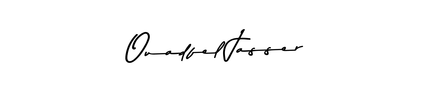 You can use this online signature creator to create a handwritten signature for the name Ouadfel Jasser. This is the best online autograph maker. Ouadfel Jasser signature style 9 images and pictures png