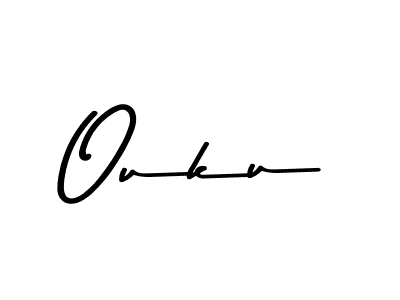 Ouku stylish signature style. Best Handwritten Sign (Asem Kandis PERSONAL USE) for my name. Handwritten Signature Collection Ideas for my name Ouku. Ouku signature style 9 images and pictures png