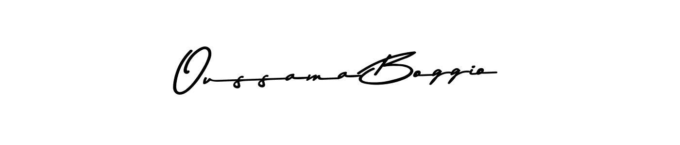 Create a beautiful signature design for name Oussama Boggio. With this signature (Asem Kandis PERSONAL USE) fonts, you can make a handwritten signature for free. Oussama Boggio signature style 9 images and pictures png