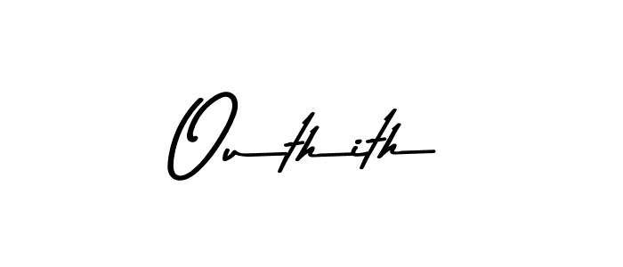 How to make Outhith signature? Asem Kandis PERSONAL USE is a professional autograph style. Create handwritten signature for Outhith name. Outhith signature style 9 images and pictures png