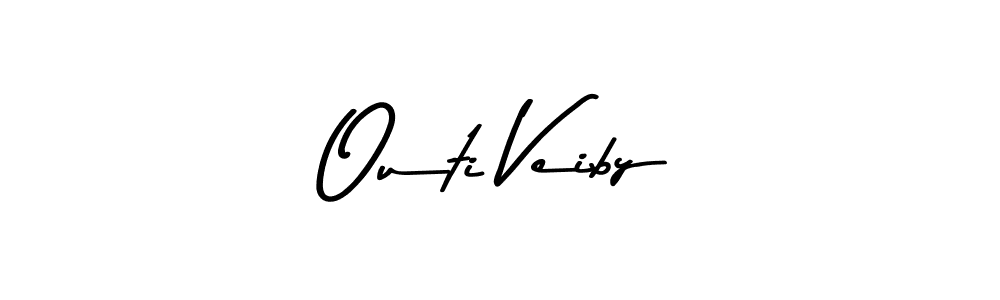 You should practise on your own different ways (Asem Kandis PERSONAL USE) to write your name (Outi Veiby) in signature. don't let someone else do it for you. Outi Veiby signature style 9 images and pictures png