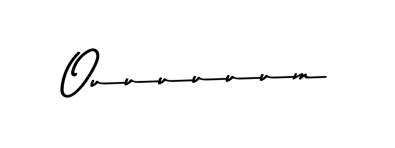 Design your own signature with our free online signature maker. With this signature software, you can create a handwritten (Asem Kandis PERSONAL USE) signature for name Ouuuuuum. Ouuuuuum signature style 9 images and pictures png