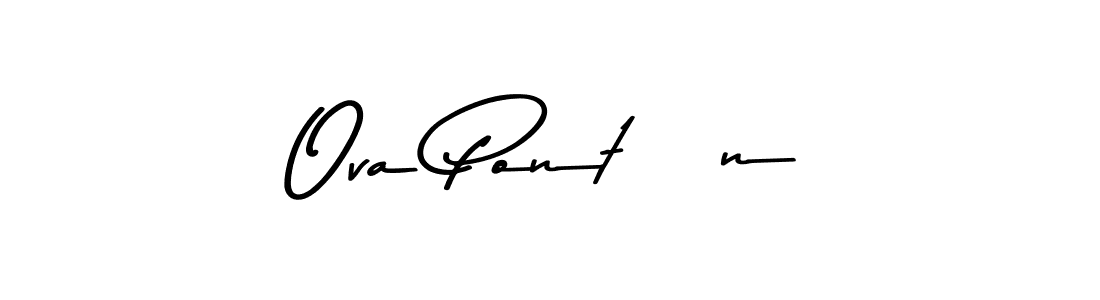 How to Draw Ova PontÓn signature style? Asem Kandis PERSONAL USE is a latest design signature styles for name Ova PontÓn. Ova PontÓn signature style 9 images and pictures png