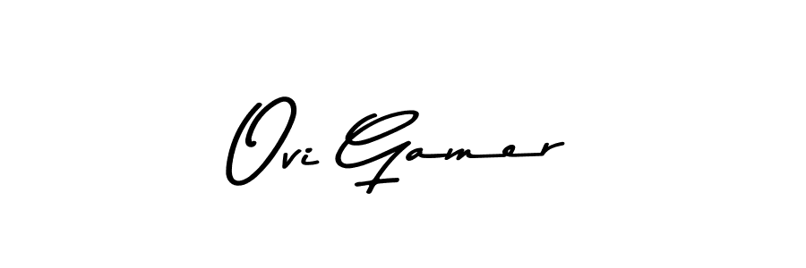 Similarly Asem Kandis PERSONAL USE is the best handwritten signature design. Signature creator online .You can use it as an online autograph creator for name Ovi Gamer. Ovi Gamer signature style 9 images and pictures png