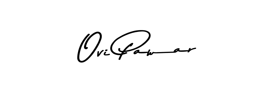 Design your own signature with our free online signature maker. With this signature software, you can create a handwritten (Asem Kandis PERSONAL USE) signature for name Ovi Pawar. Ovi Pawar signature style 9 images and pictures png