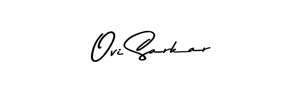 if you are searching for the best signature style for your name Ovi Sarkar. so please give up your signature search. here we have designed multiple signature styles  using Asem Kandis PERSONAL USE. Ovi Sarkar signature style 9 images and pictures png