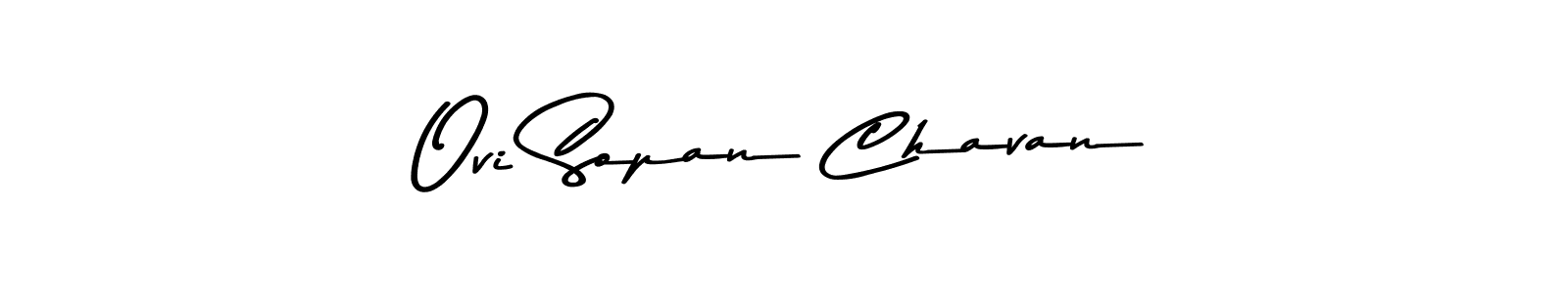 Make a beautiful signature design for name Ovi Sopan Chavan. Use this online signature maker to create a handwritten signature for free. Ovi Sopan Chavan signature style 9 images and pictures png