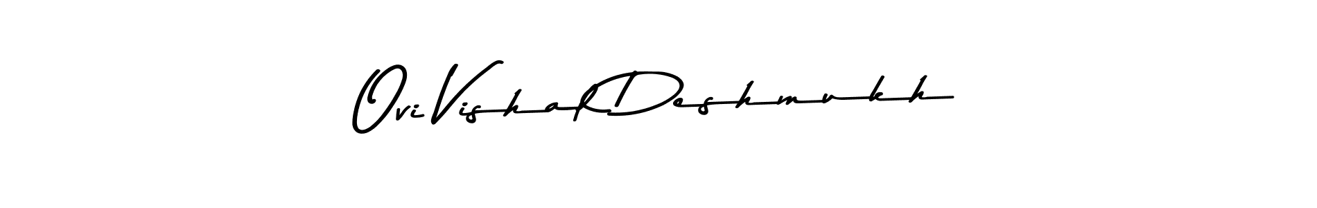 Also we have Ovi Vishal Deshmukh name is the best signature style. Create professional handwritten signature collection using Asem Kandis PERSONAL USE autograph style. Ovi Vishal Deshmukh signature style 9 images and pictures png