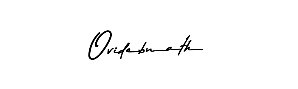 Ovidebnath stylish signature style. Best Handwritten Sign (Asem Kandis PERSONAL USE) for my name. Handwritten Signature Collection Ideas for my name Ovidebnath. Ovidebnath signature style 9 images and pictures png