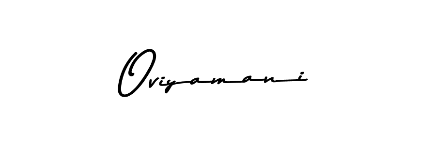 Design your own signature with our free online signature maker. With this signature software, you can create a handwritten (Asem Kandis PERSONAL USE) signature for name Oviyamani. Oviyamani signature style 9 images and pictures png