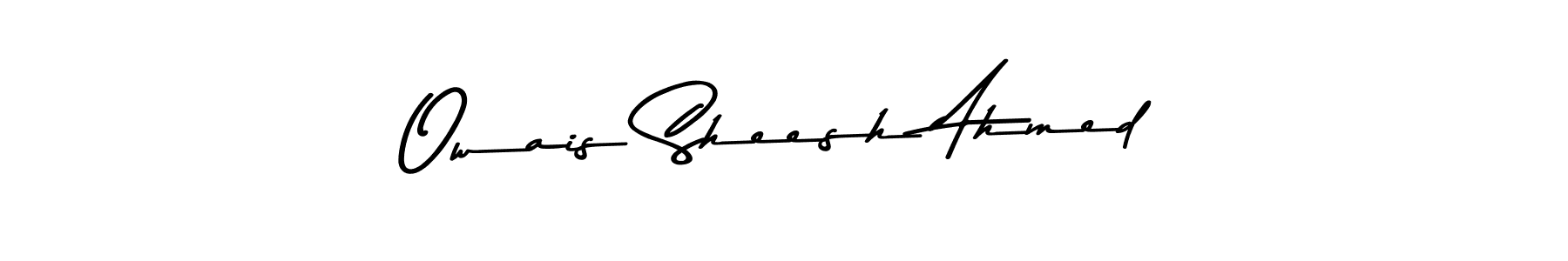 Use a signature maker to create a handwritten signature online. With this signature software, you can design (Asem Kandis PERSONAL USE) your own signature for name Owais Sheesh Ahmed. Owais Sheesh Ahmed signature style 9 images and pictures png