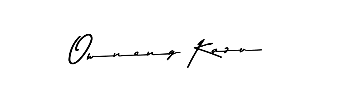 Make a beautiful signature design for name Owneng Kazu. Use this online signature maker to create a handwritten signature for free. Owneng Kazu signature style 9 images and pictures png