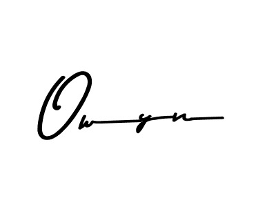 You should practise on your own different ways (Asem Kandis PERSONAL USE) to write your name (Owyn) in signature. don't let someone else do it for you. Owyn signature style 9 images and pictures png