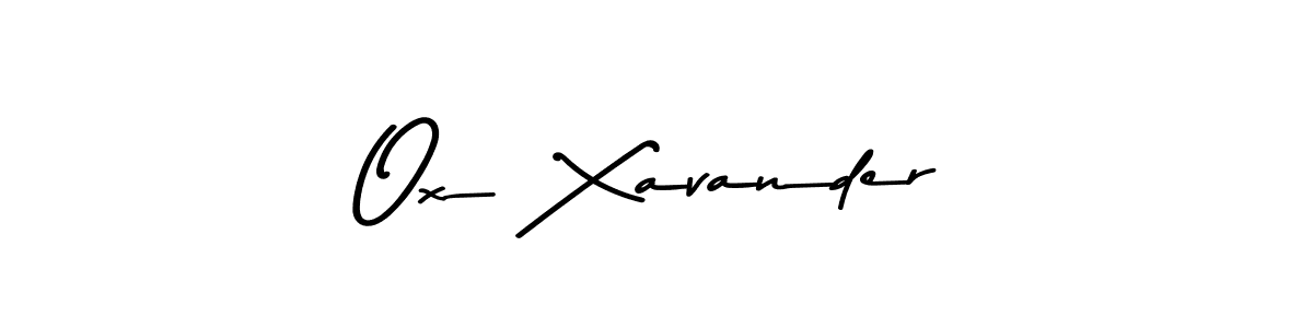 Make a short Ox  Xavander signature style. Manage your documents anywhere anytime using Asem Kandis PERSONAL USE. Create and add eSignatures, submit forms, share and send files easily. Ox  Xavander signature style 9 images and pictures png