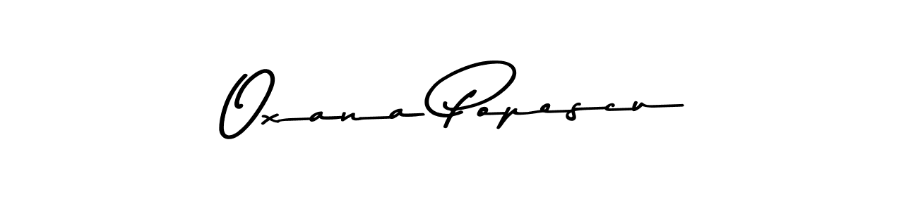 Also You can easily find your signature by using the search form. We will create Oxana Popescu name handwritten signature images for you free of cost using Asem Kandis PERSONAL USE sign style. Oxana Popescu signature style 9 images and pictures png
