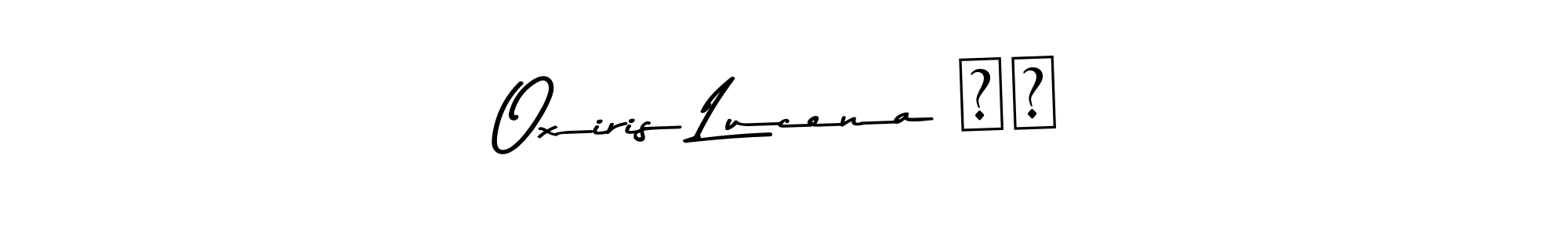 Also You can easily find your signature by using the search form. We will create Oxiris Lucena ❤️ name handwritten signature images for you free of cost using Asem Kandis PERSONAL USE sign style. Oxiris Lucena ❤️ signature style 9 images and pictures png