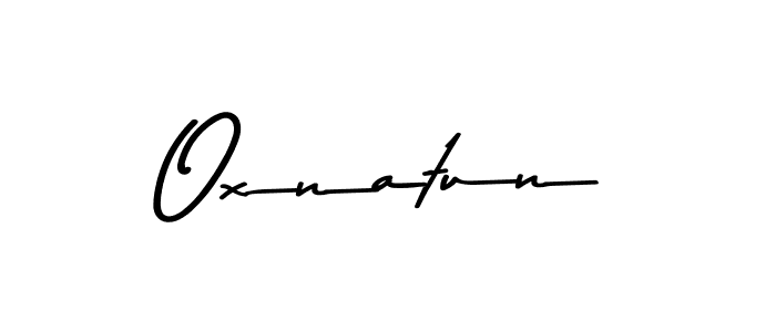 How to make Oxnatun name signature. Use Asem Kandis PERSONAL USE style for creating short signs online. This is the latest handwritten sign. Oxnatun signature style 9 images and pictures png