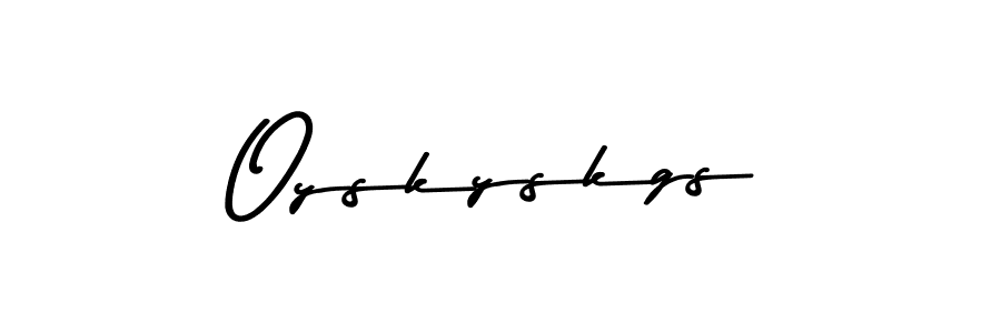 The best way (Asem Kandis PERSONAL USE) to make a short signature is to pick only two or three words in your name. The name Oyskyskgs include a total of six letters. For converting this name. Oyskyskgs signature style 9 images and pictures png