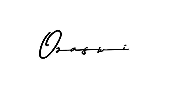 How to make Ozaswi name signature. Use Asem Kandis PERSONAL USE style for creating short signs online. This is the latest handwritten sign. Ozaswi signature style 9 images and pictures png