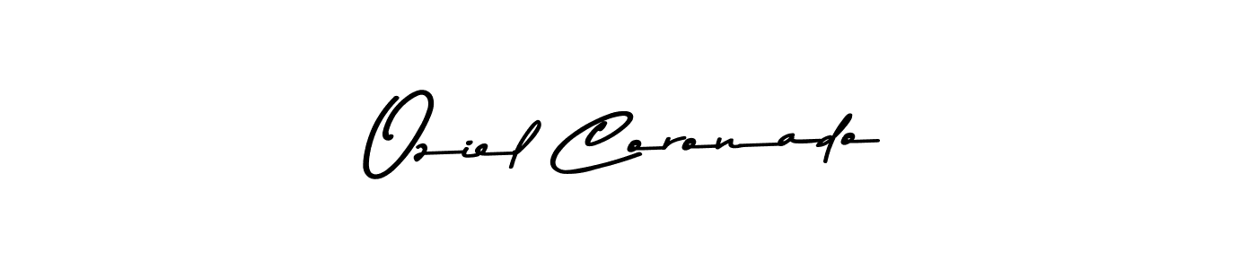 Design your own signature with our free online signature maker. With this signature software, you can create a handwritten (Asem Kandis PERSONAL USE) signature for name Oziel Coronado. Oziel Coronado signature style 9 images and pictures png