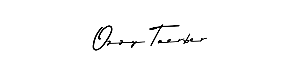 Also You can easily find your signature by using the search form. We will create Ozzy Toerber name handwritten signature images for you free of cost using Asem Kandis PERSONAL USE sign style. Ozzy Toerber signature style 9 images and pictures png