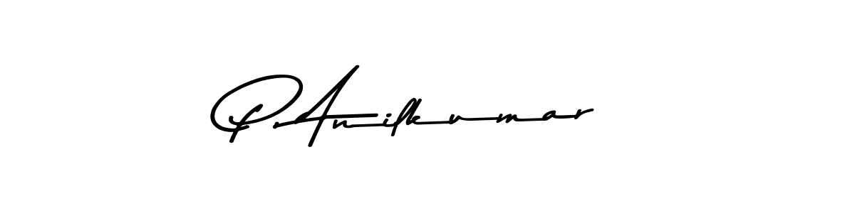 Create a beautiful signature design for name P, Anilkumar. With this signature (Asem Kandis PERSONAL USE) fonts, you can make a handwritten signature for free. P, Anilkumar signature style 9 images and pictures png