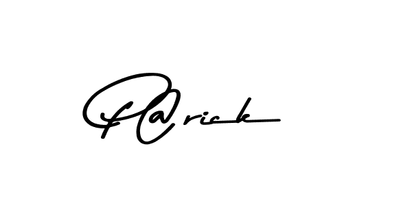 Create a beautiful signature design for name P@rick. With this signature (Asem Kandis PERSONAL USE) fonts, you can make a handwritten signature for free. P@rick signature style 9 images and pictures png