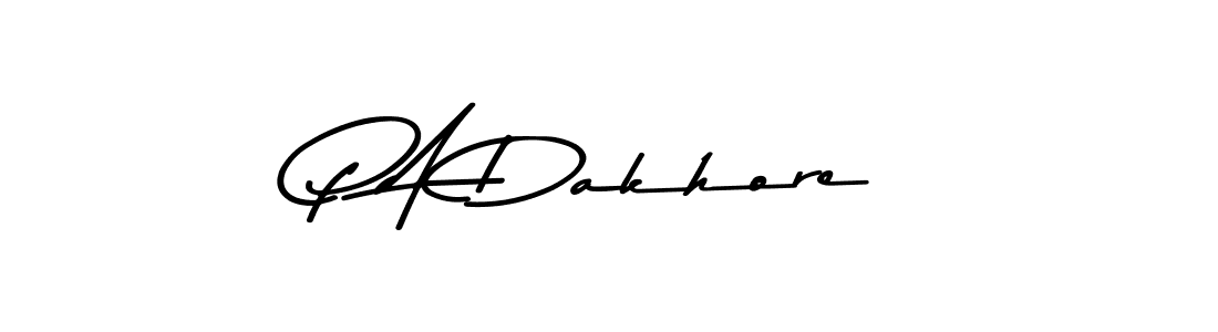 Also You can easily find your signature by using the search form. We will create P A Dakhore name handwritten signature images for you free of cost using Asem Kandis PERSONAL USE sign style. P A Dakhore signature style 9 images and pictures png