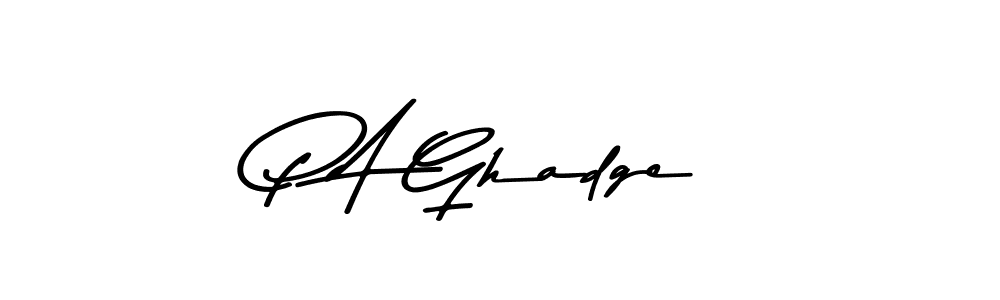 The best way (Asem Kandis PERSONAL USE) to make a short signature is to pick only two or three words in your name. The name P A Ghadge include a total of six letters. For converting this name. P A Ghadge signature style 9 images and pictures png