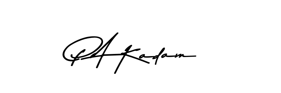 This is the best signature style for the P A Kadam name. Also you like these signature font (Asem Kandis PERSONAL USE). Mix name signature. P A Kadam signature style 9 images and pictures png