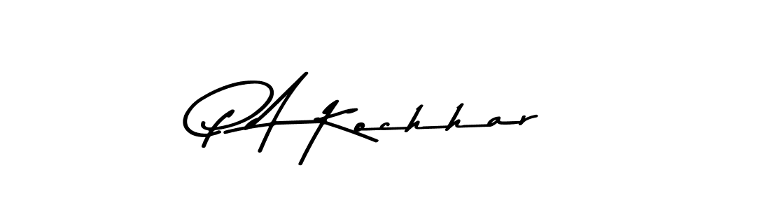 Also You can easily find your signature by using the search form. We will create P A Kochhar name handwritten signature images for you free of cost using Asem Kandis PERSONAL USE sign style. P A Kochhar signature style 9 images and pictures png